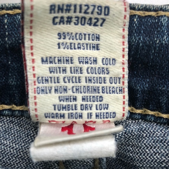 True religion tan stitched straight leg jeans - Picture 8 of 8